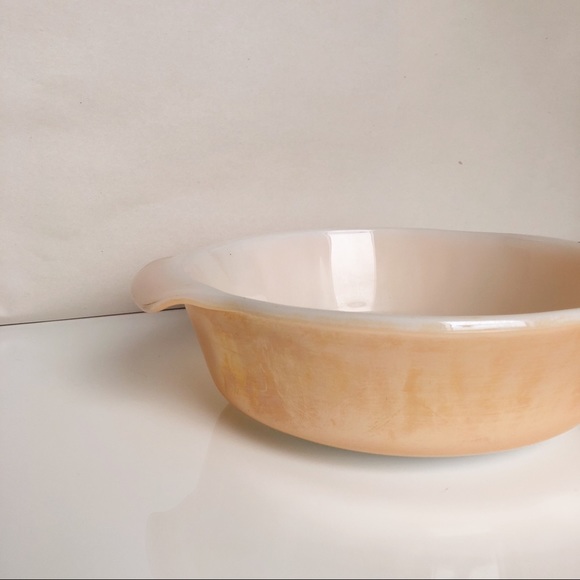 Vintage Anchor Fire King Peach Lustre Baking Dish - Picture 2 of 7